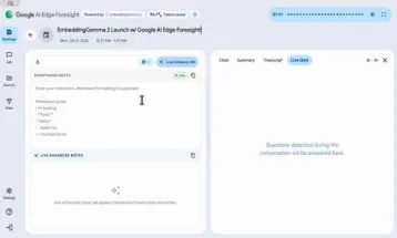 Google Rilis AI Edge Foresight, Aplikasi Pencatat Rapat Berbasis AI yang Bisa Digunakan Tanpa Internet